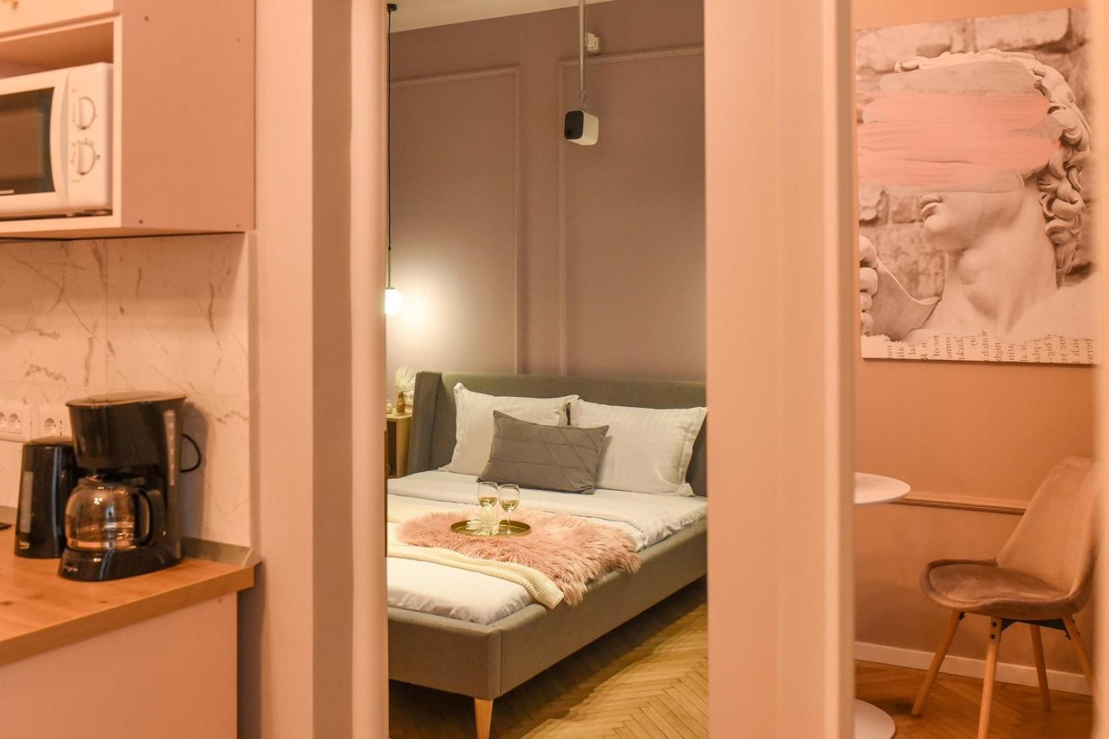 Modern Stay - Central Studios With Wall Projector Near Radisson بوخارست الغرفة الصورة